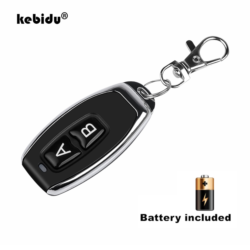 kebidu 433Mhz RF Remote Control Copy 2 Buttons Cloning Duplicator for Distance Learning Electric Garage Door Controller