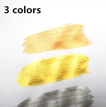 Pintura acrílica dorada , barniz de madera, laca a base de agua insípida, para dibujo para pared textil, artesanías pintadas a mano