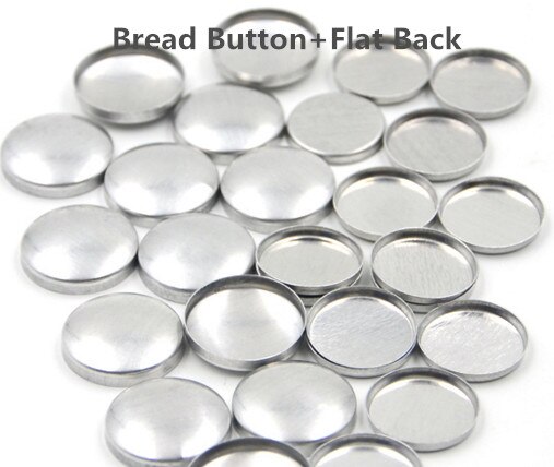 36L Ronde Aluminium Stof Zelf Bedekt Knop Component met Sterven Tool Metalen Brood Top Platte Plastic Ring Terug DIY Handgemaakte knop