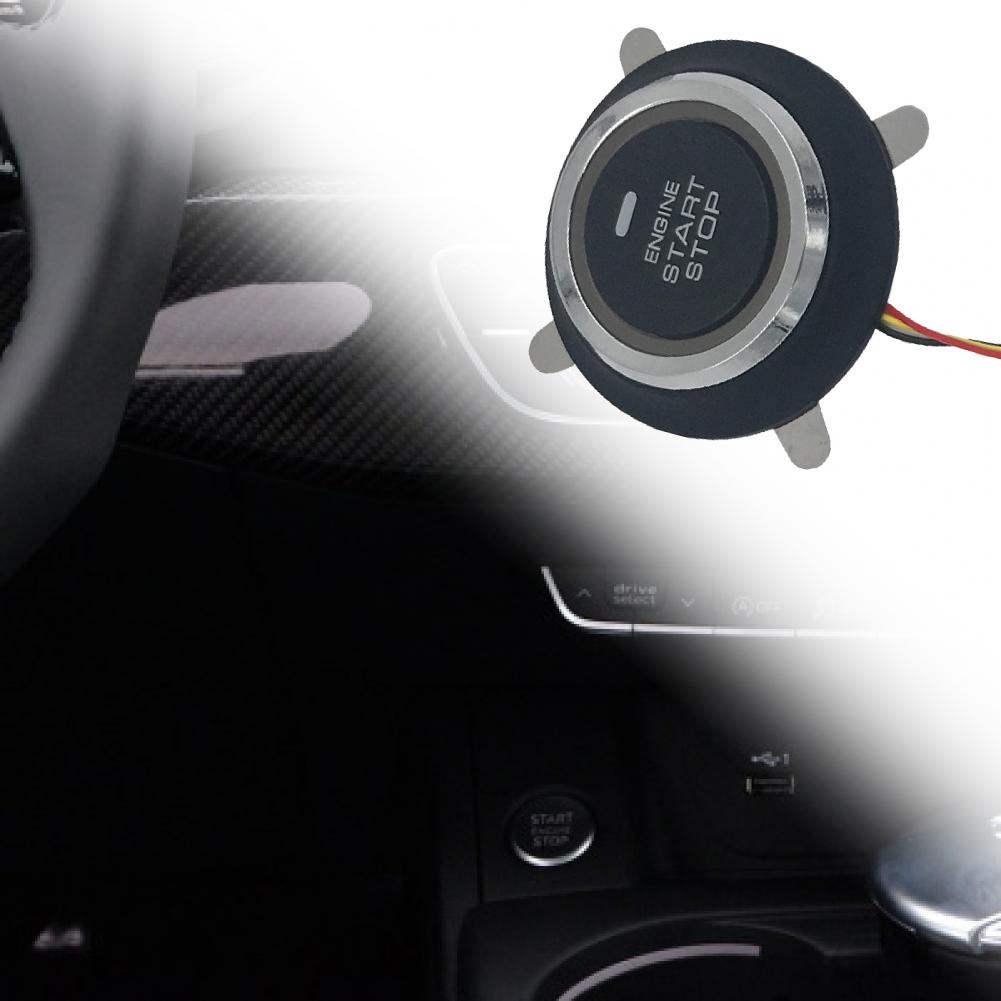 Start Push Button Universal 12V Car Engine Start Push Button Easy to Use Engine Switch Black 12V Engine Start Stop Switch
