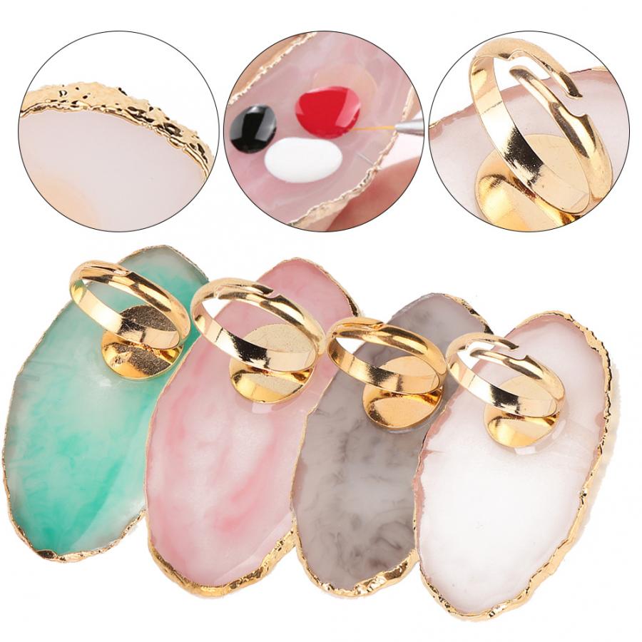 Résine Mini Nail Art Gel vernis couleur plaque de mélange conseils support d'affichage manucure outil ongle Gel plat ongle Gel peinture