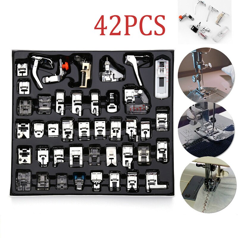 Brother Singer – pied-de-biche pour Machine à coudre 32/52/62/72/82, Kit de tressage, point aveugle, surjet, pièces de règle à fermeture éclair