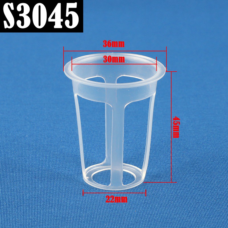 50 stks/partij Hydrocultuur Mand Tuin Groente Grondloze Grow Net Pot Kasplant Kloon Grow Potten Netto Kwekerij Cup: Rood