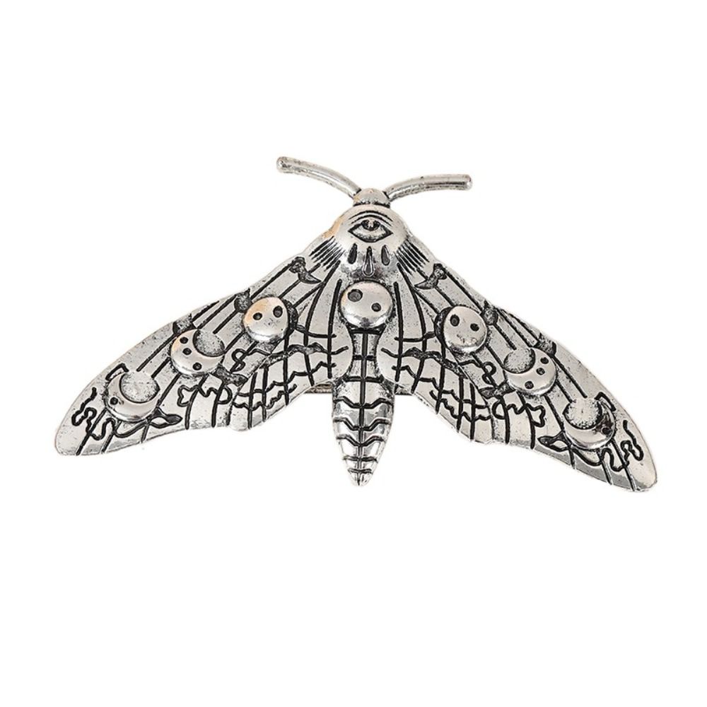 Alloy Hair Clip Moth Decor Gothic Hair Pin Vintage Hair Pin 3.31×1.89in Hair Styling Hair Clip Hair Accessories: black