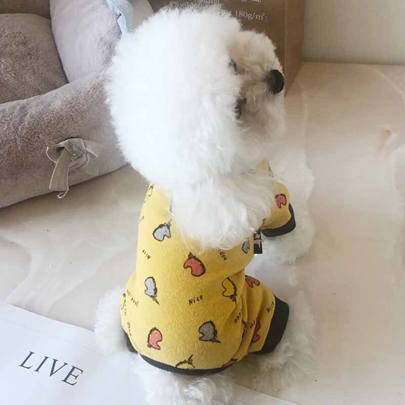 Ubrania dla zwierząt nowe modele jesienne i zimowe wełniane rozciągliwe ubrania dla misia niż panda ubrania czteronożne