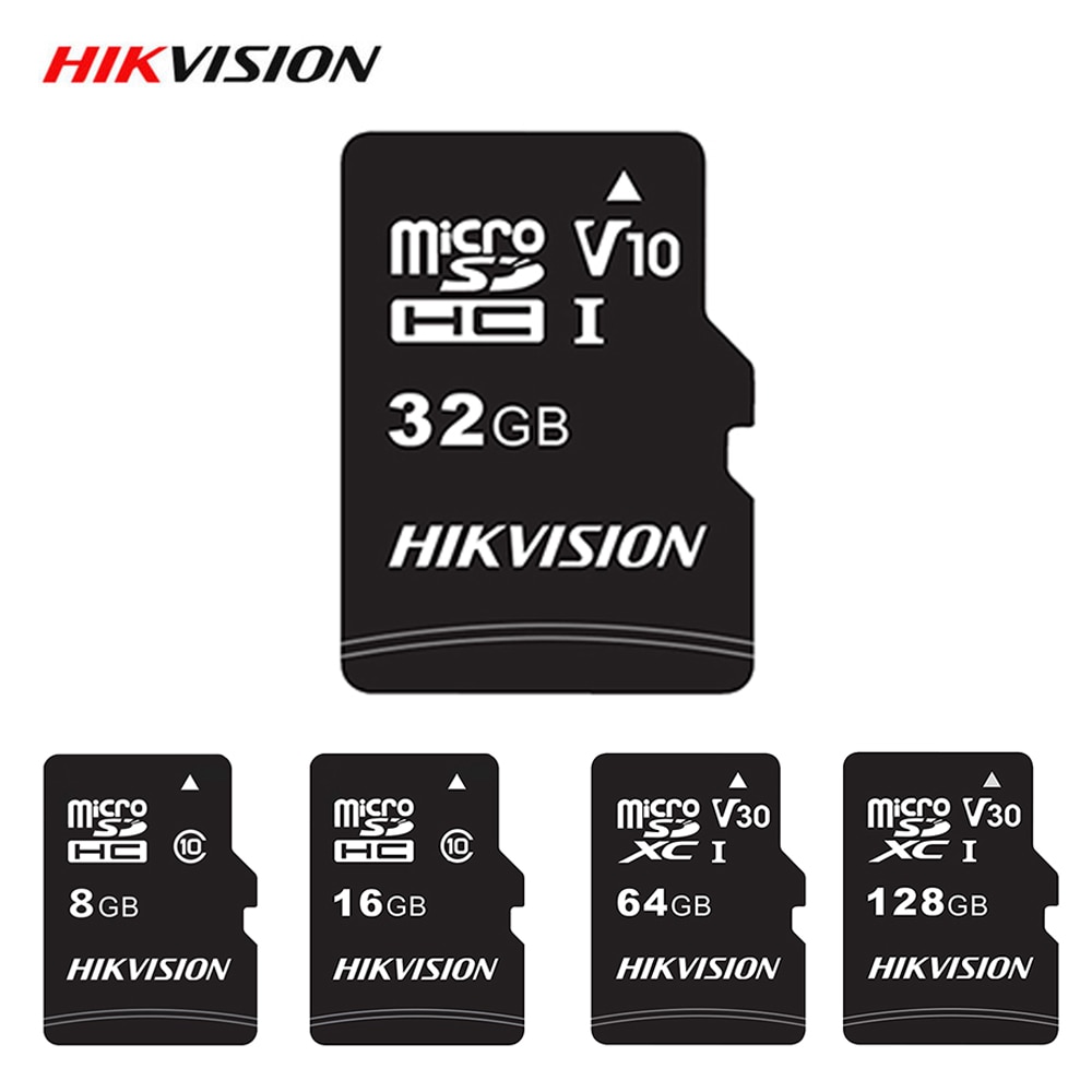 Hikvision Memory Card Microsd Class 10 Micro SD Card 32GB 64GB 128GB 16GB 8GB High Speed TF Card for Android Tablet Camera