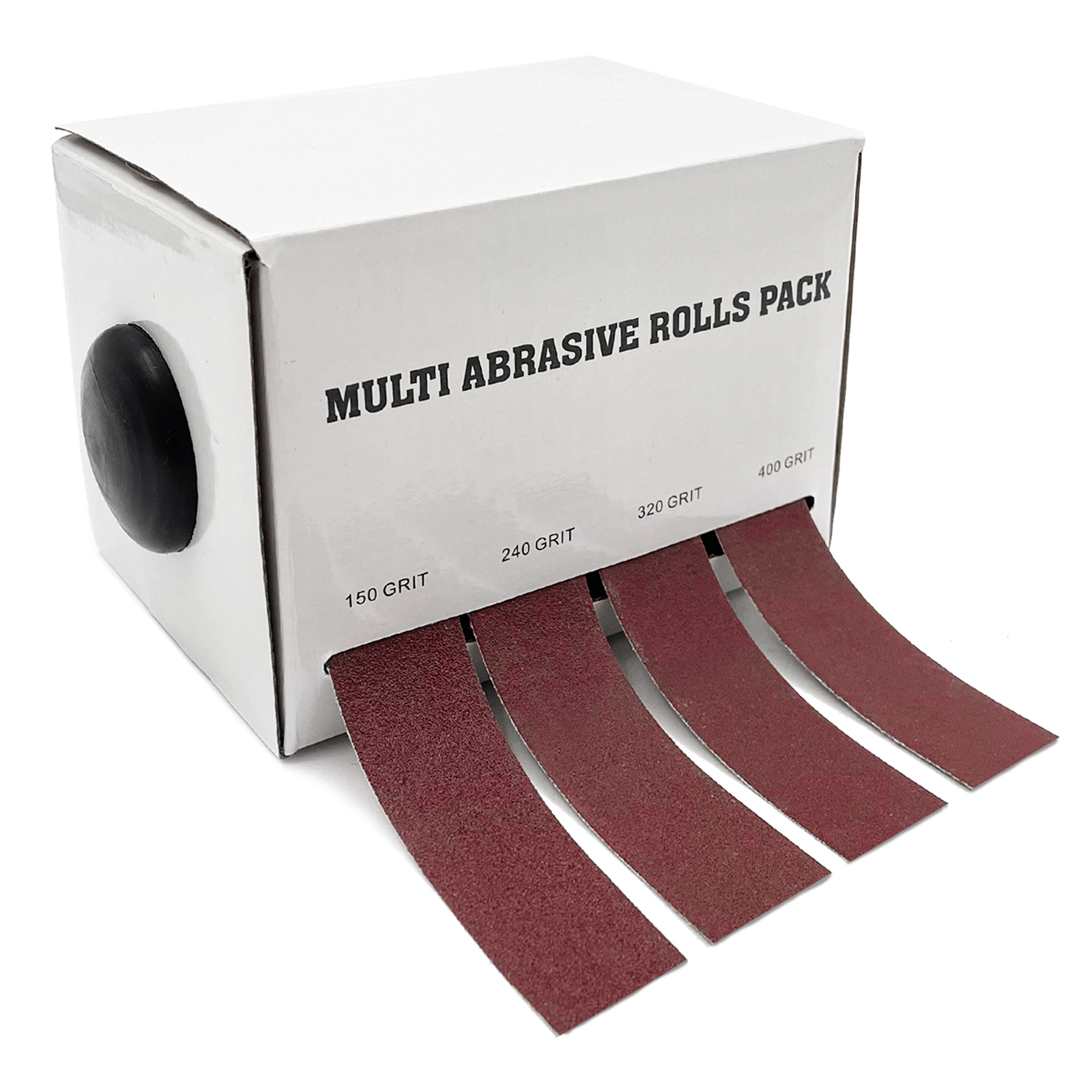 4/5/6 Roll Grits Schuurpapier Droog Slijpen Emery Schuurband Tekenbaar Schuurpapier Pack met Dispenser Doek: S / Bruin