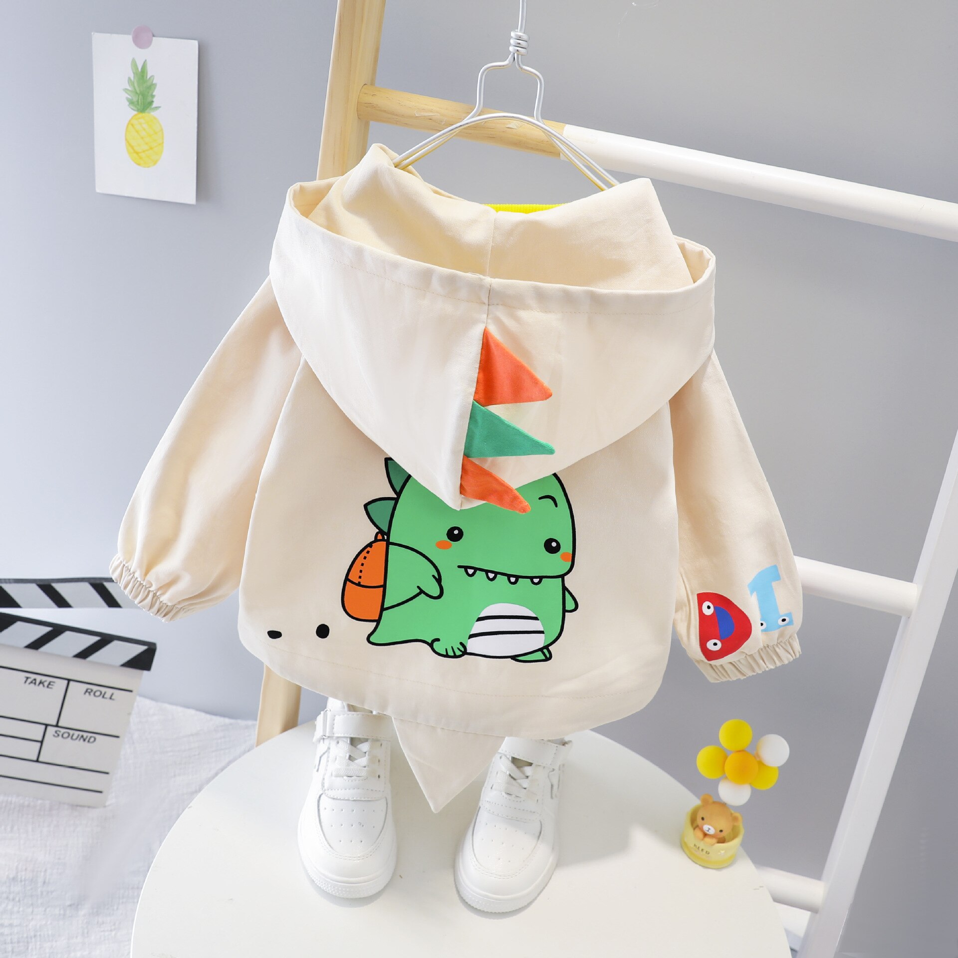 Automne bébé garçons à manches longues dessin animé à capuche vestes à glissière Cardigans enfants enfants manteaux infantile filles vêtements d'extérieur décontractés casaco
