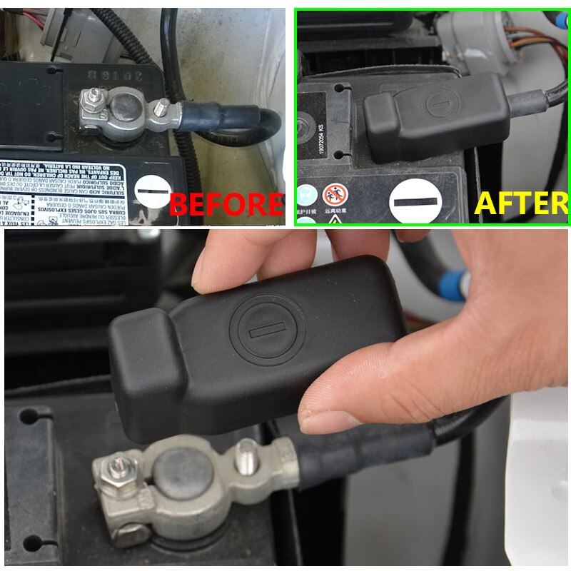 Batteria Batterie Elettrodo Negativo Pole Terminale di Protezione Coperchio Vassoio Per SEAT Toledo NH Ibiza 6J Mk4 2008-2017