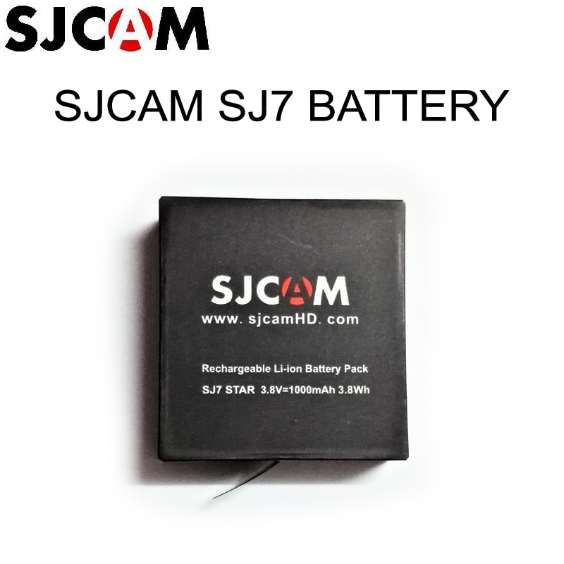 Original SJCAM SJ7 3.8V 1000mAh 3.7Wh Li-ion Battery Black for SJCAM SJ7 Star Sport Camera Batteries