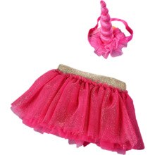 Traje de cumpleaños para niñas pequeñas, falda de tutú de unicornio, traje de de baile para niños pequeños, ropa para 3 meses a 5 años, Rosa