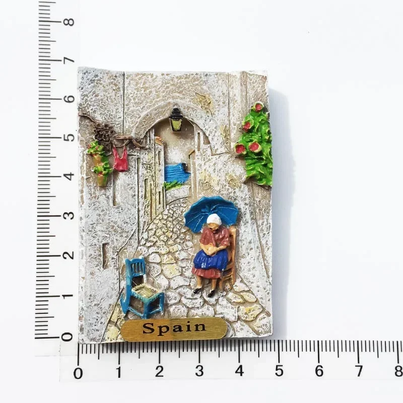 Spanien Kühlschrank Magneten Tourist Souvenir Cordoba Barcelona Mallorca Sevilla Cantabria Reise Magnetische Kühlschrank Aufkleber: Braun