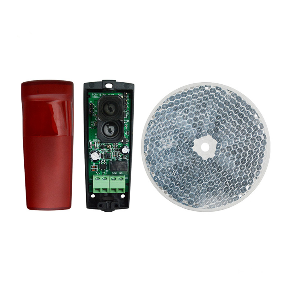 AC/DC12-24V Infrared 1 Beam 20m Reflective Photocell Sensor for Auto Gate Door