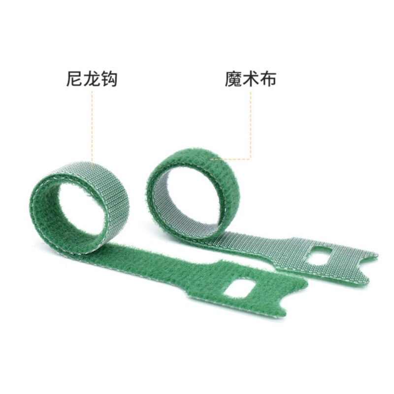 10 Stuks Herbruikbare Klittenband Dubbelzijdige Tape Nylon Kabelbinders Strap Wire Data Line Opslag Manager