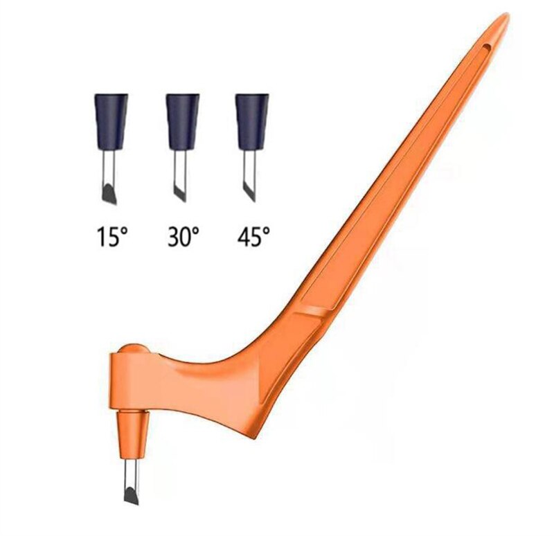 DIY Art Cutting Tool Craft Cutting Kinfe with 360 Steel Rotating Blade Safety Cutter Paper Knife with 3pcs Blades Cutting Pen: orange