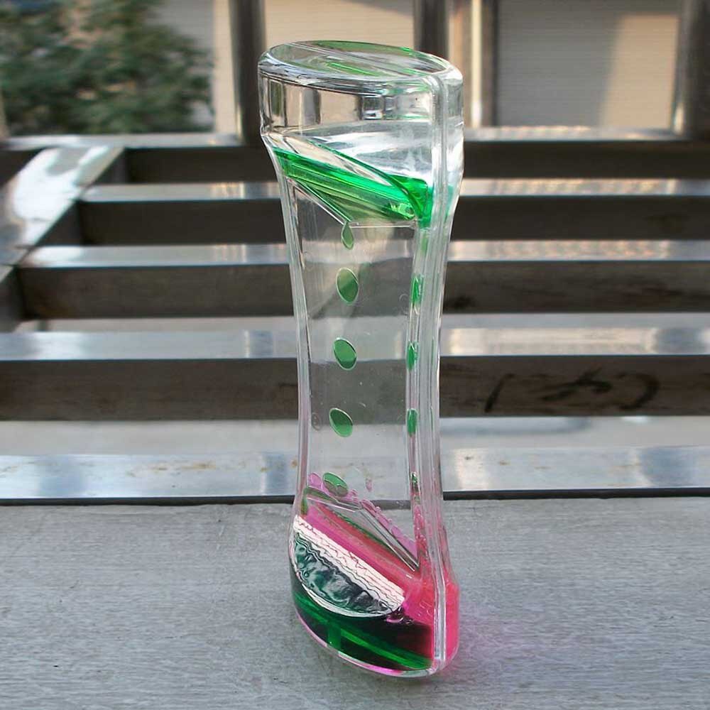Sablier sablier bicolore minuterie dynamique sablier liquide mouvement barboteur et parfait Fidget