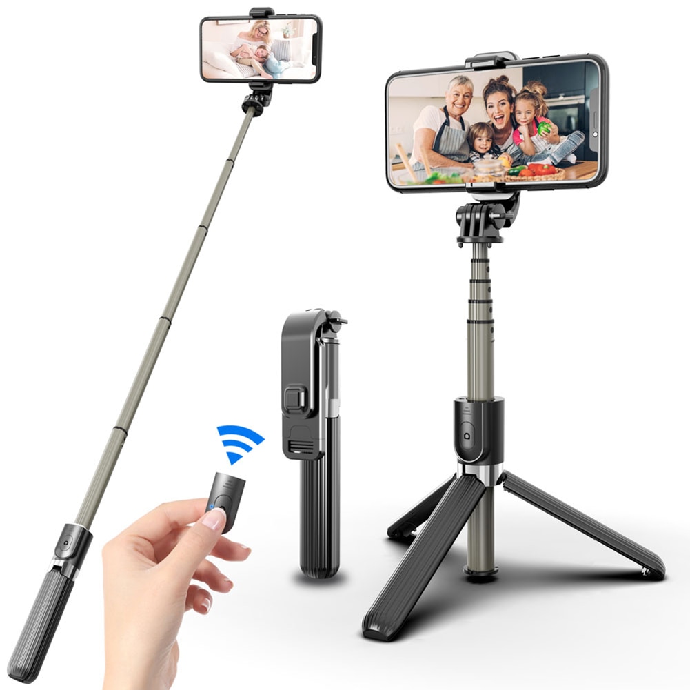 Cámara multifuncional auto-temporizador artefacto Rod Bluetooth Selfie Stick obturador remoto inalámbrico trípode expansible soporte de teléfono