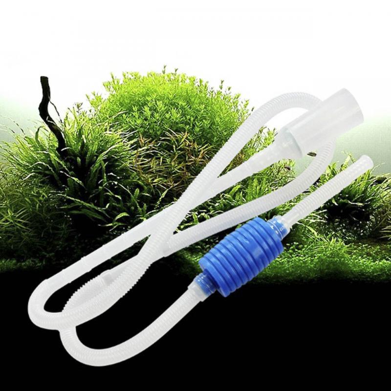 Aquarium Water Filter Fish Tank Gravel Vacuum Cleaning Cleaner Siphon Pump Hang Up Tank Strainer Water Changing Tool