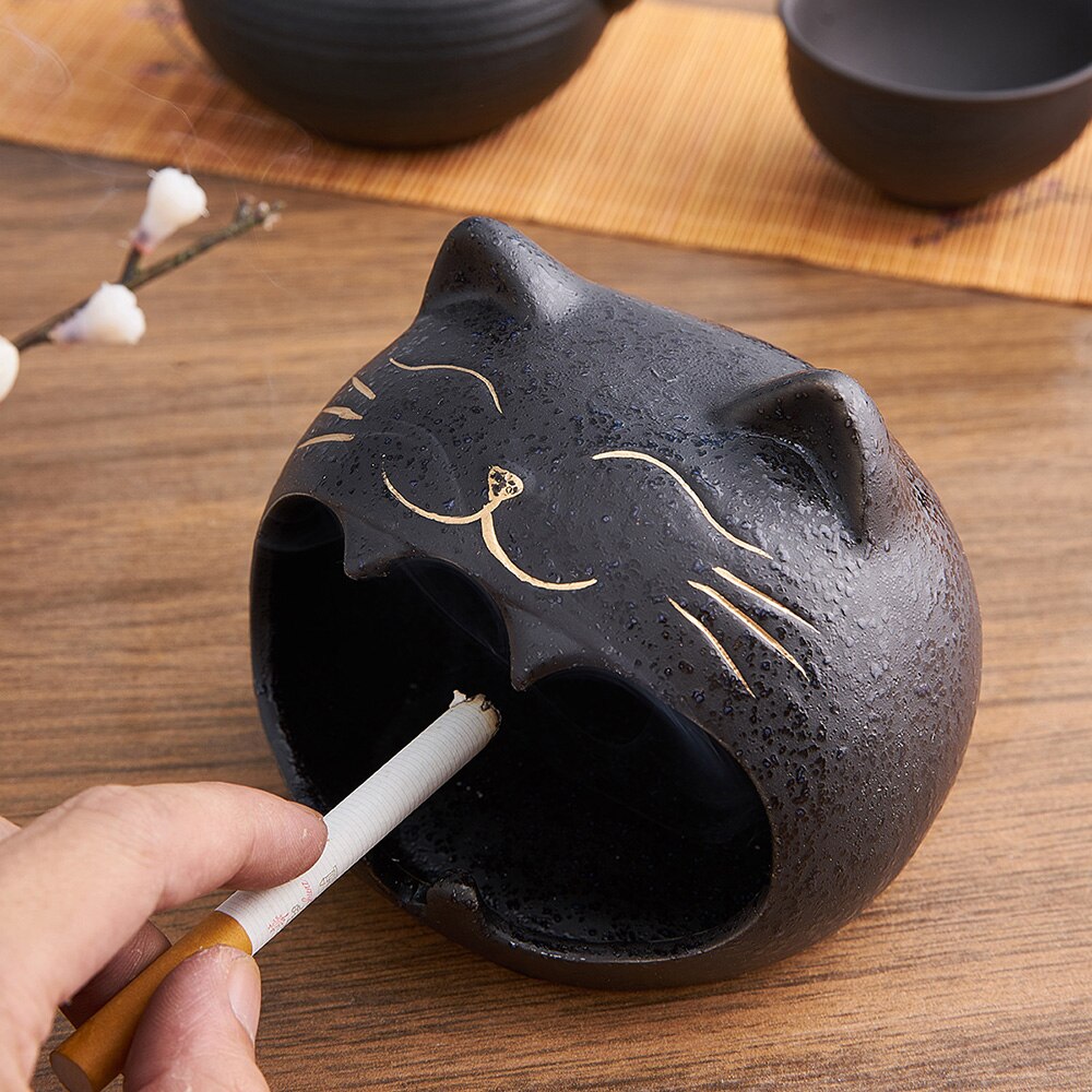 Keramische asbak diermodel knutselen moderne woonaccessoires draagbare asbak voor vriendje grappige asbak