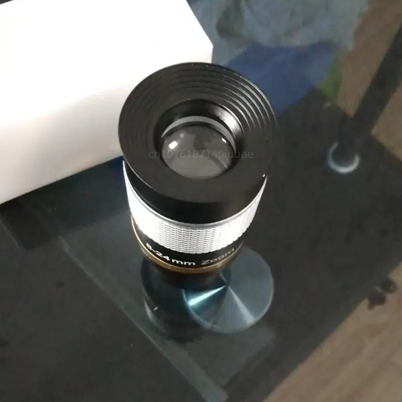 Astronomical Telescope Eyepiece, 8-24mm/7-21mm Zoom Eyepiece, All Metal Continuous Zoom, Astronomical Telescope Accessories
