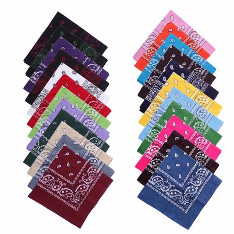 Billig vintage firkantet lommetørklæde geometrisk print bomuldshoved wrap neck halstørklæde armbånd lommetørklæde lomme håndklæde unisex bandana