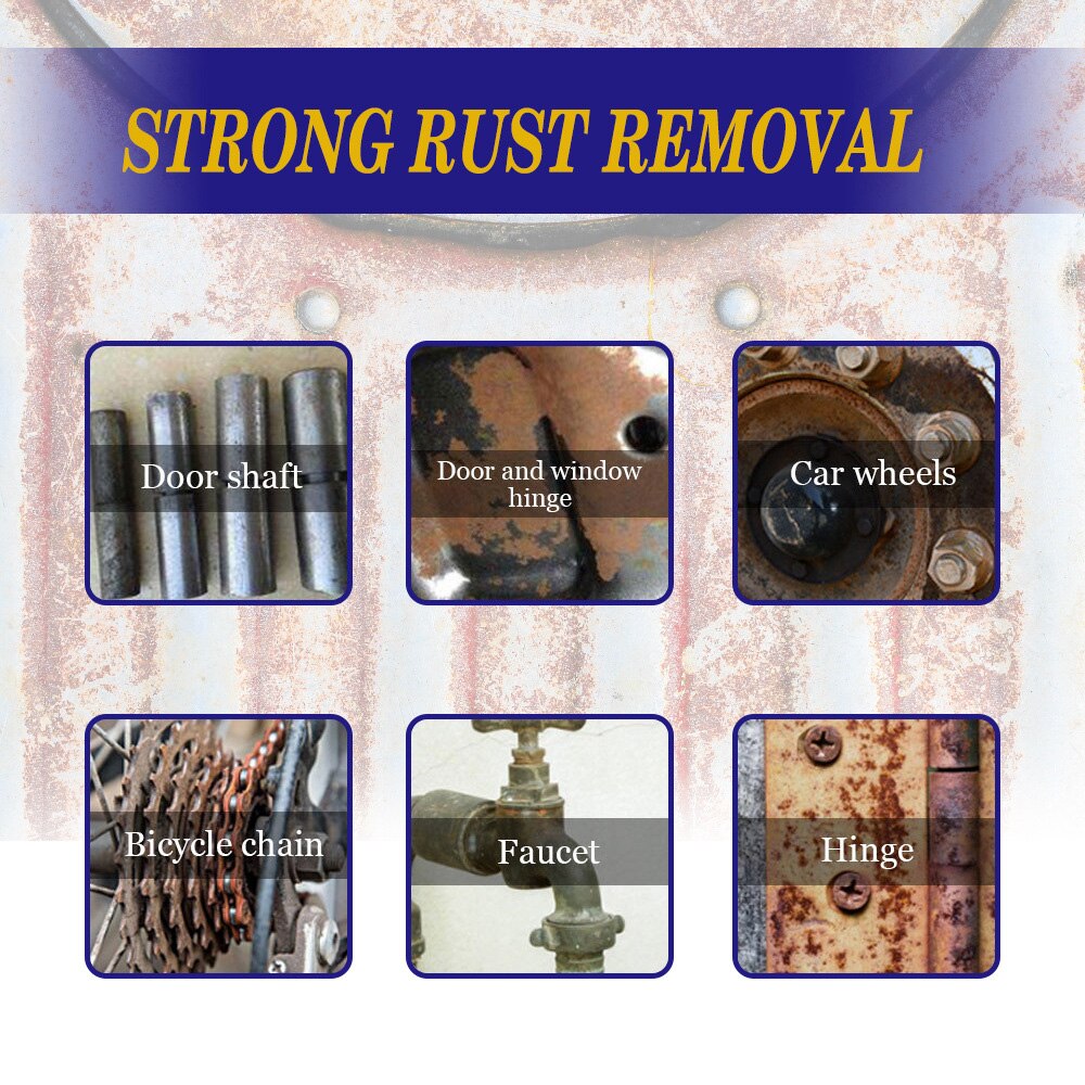 Rustfjerner metaloverflade rusthæmmer hjem bilrensning rust hurtig rengøringsspray  --m25