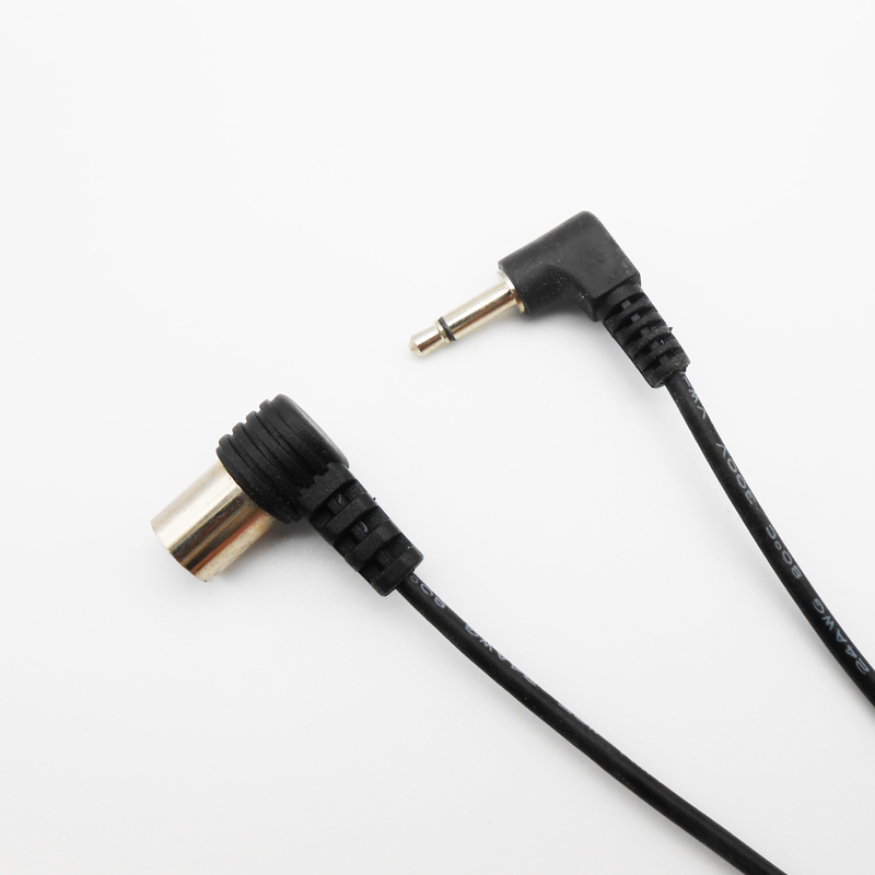 Car Active Antenna RF Plug DC3.5 Connector Auto Analog TV Receivers Built-in Signal Amplifier Universal 12V DC 3 Meters Cable