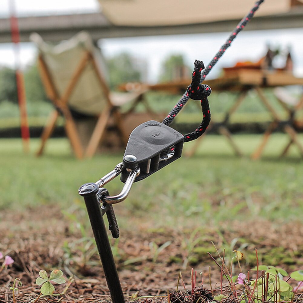 Tent Wind Touw Gesp Camping Tent Luifel Touw Katrol Ratchet Hangers Spanner Rvs Nylon Camping Tool