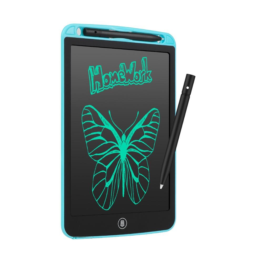 Portable 8.5/10/12 Inch LCD Writing Tablet Smart Electronic Notepad Drawing Graphics Handwriting Pad Board With Thick pen: 12inch blue