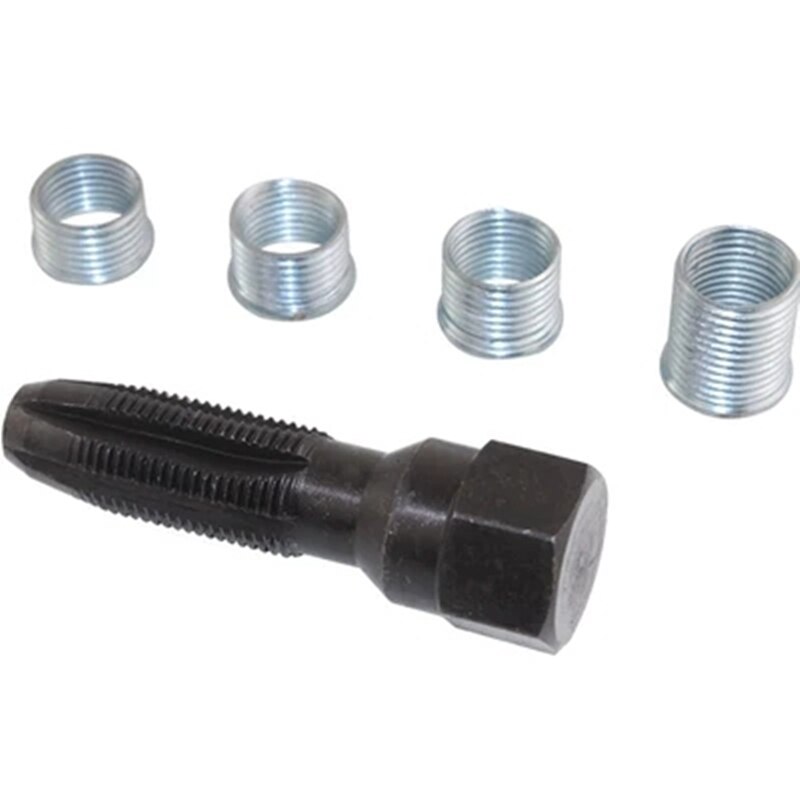 14mm Spark Plug Re-thread Rethread Rethreader Repair Tap Tool Reamer Inserts Kit