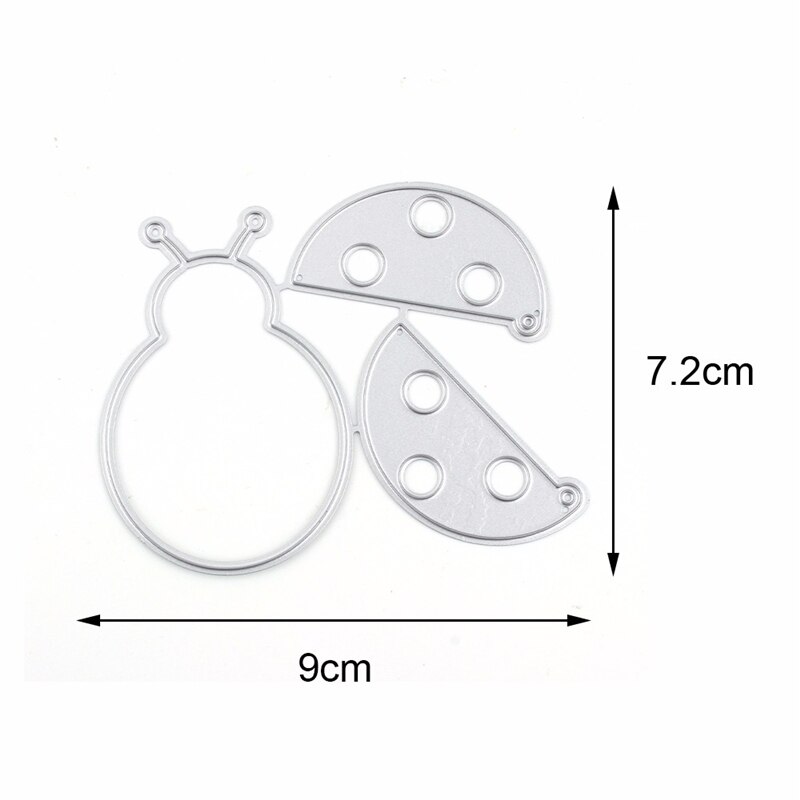 Biedronka metal wykrojniki szablony DIY Scrapbooking znaczki zwierząt foremki robić wycinania album papierowy kartki z życzeniami urodzinowymi wytłaczanie rękodzieło