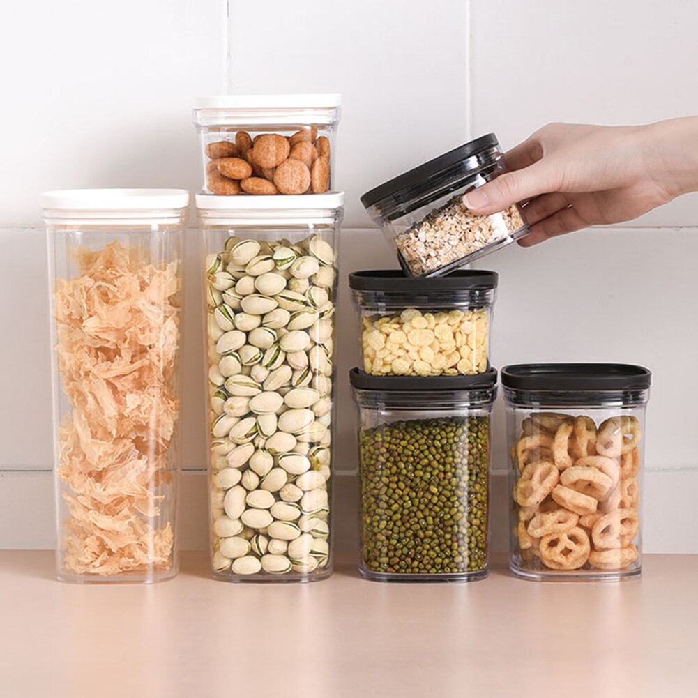 Stackable Food Storage Container Airtight Noodle Box Multigrain Storage Can