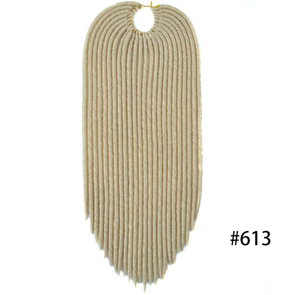 Faux Locks Crochet Braids Hair Synthetic Hair Extensions Braiding Hair Crochet Braids Hair Mixed Color High Temperature Fiber: #613 / 1Pack