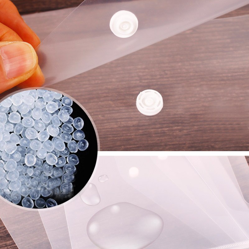 40pcs Transparent Plastic A4 Folders File Bag Document Hold Bags Folders Filing Paper Storage Office School Supplies