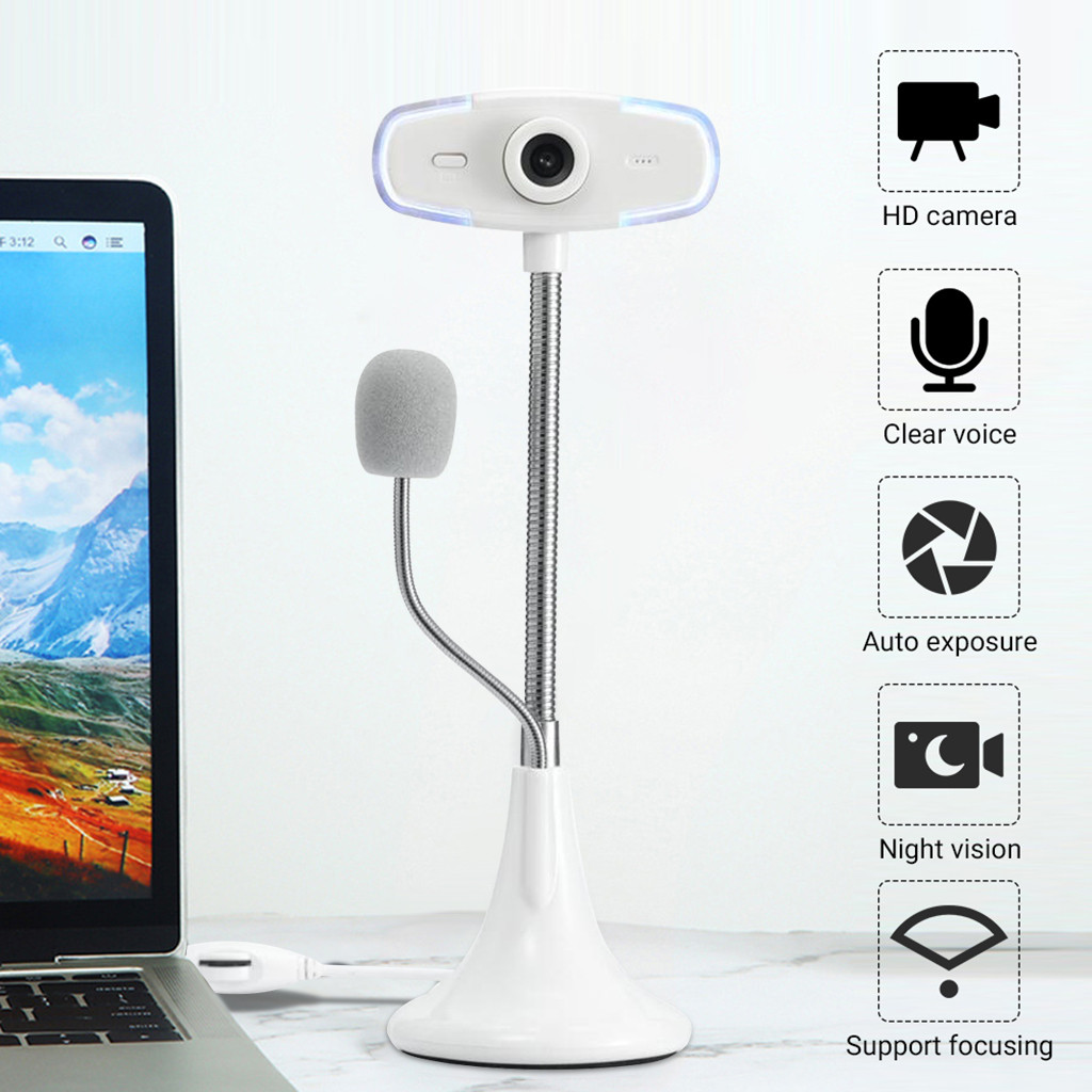 35@ Led Hd Webcam Desktop Computer Pc Video Usb With Microphone Vertical Camera Web Camera For Computer Usb Web Cam Webcam