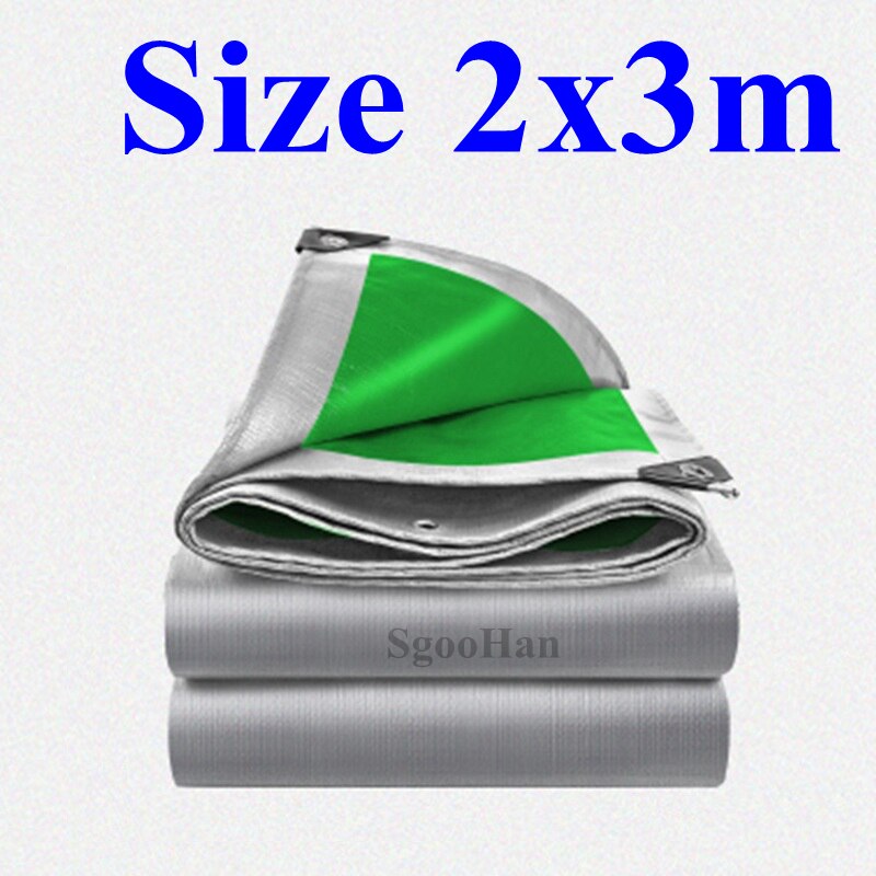 0.32mm pe presenning regntät tyg solskydd segelbåt bil lastbil canopys tarp markark camping husdjur vattentät duk: 2 x 3m