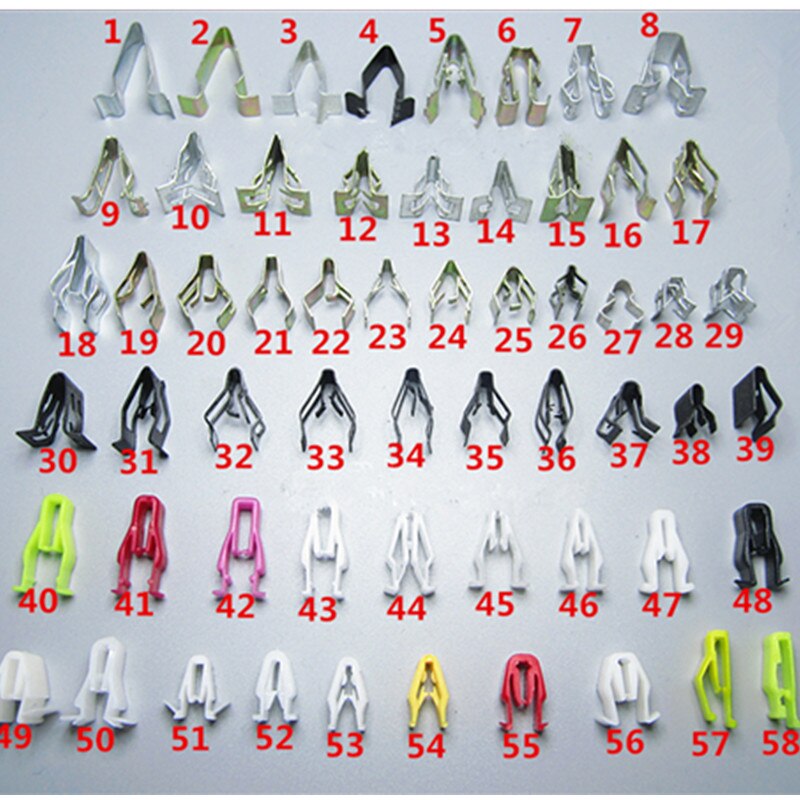 15PCS Universal Auto Plastic Fastener Clip For Lada All Cars Dashboard DVD CD Console Panel Trim Metal Rivet