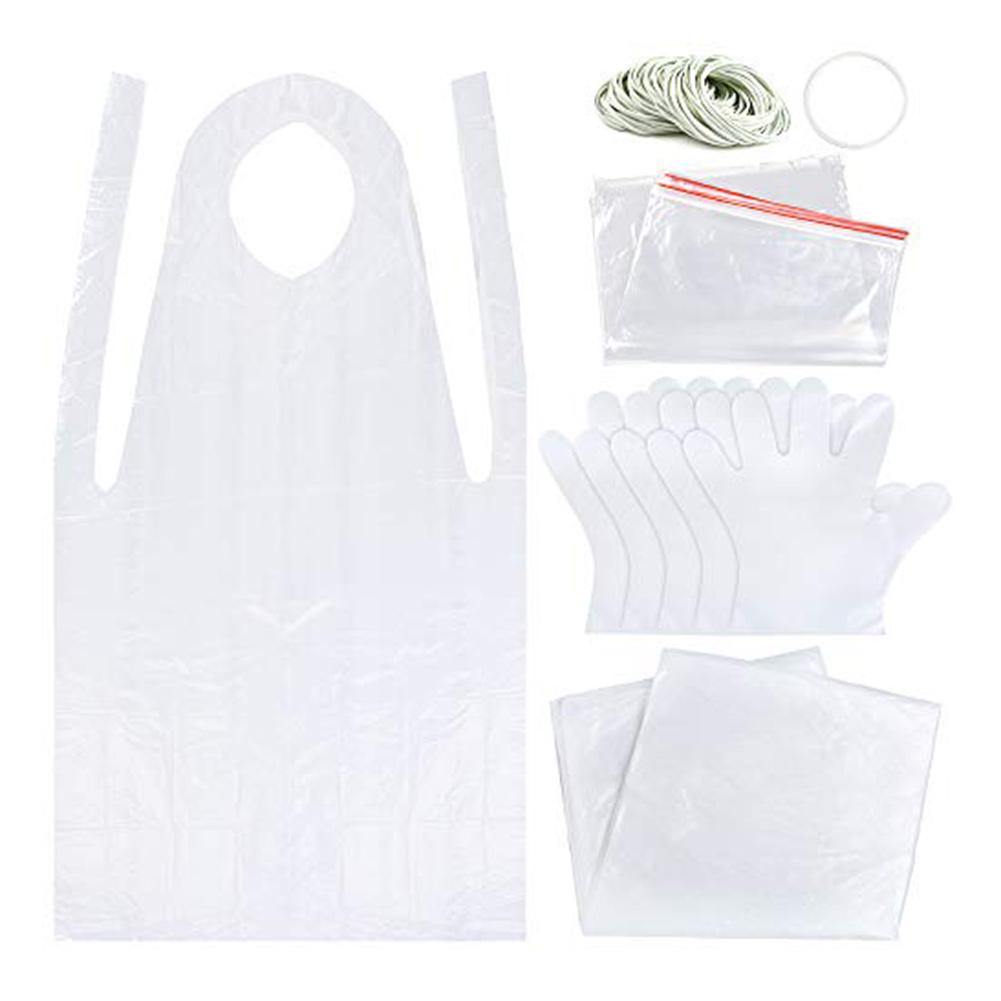 131PCS Tie-dye Kit T-Shirt Fabric Tie-dye Tools Kits With Wood Chips Rubber Bands Gloves Aprons Tools Tie-dye Kit For Kids Adult: Default Title