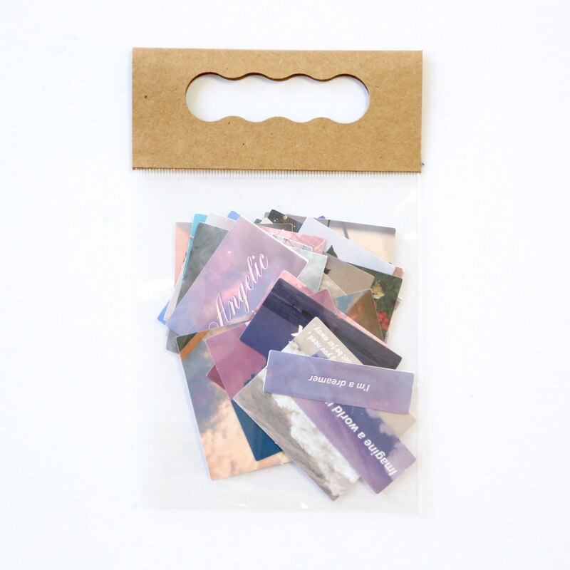 30 Pcs Frozen Fantasy Serie Ins Stijl Stickers Landschap Reizen Sticker Decoratieve Sticker Dagboek Scrapbooking Benodigdheden