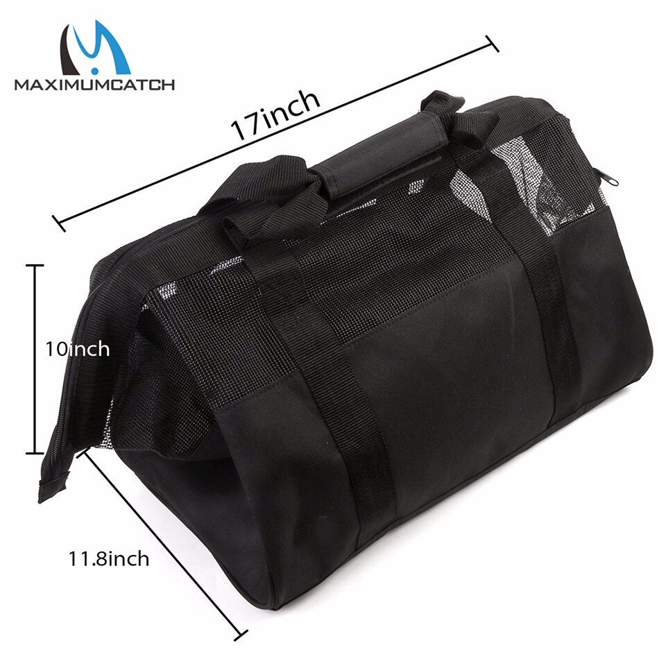 Maximumcatch Fishing Wader Bag with Changing Mat PVC Mesh Venting Fly Fishing Bag 45*30*30cm (17.72*11.81*11.81inch)