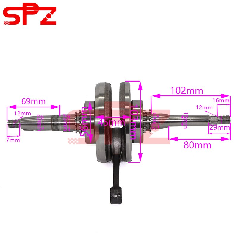 GY6 125cc 150cc Engine Crankshaft Assy ATV Scooter and Buggy with 152QMI 157QMJ