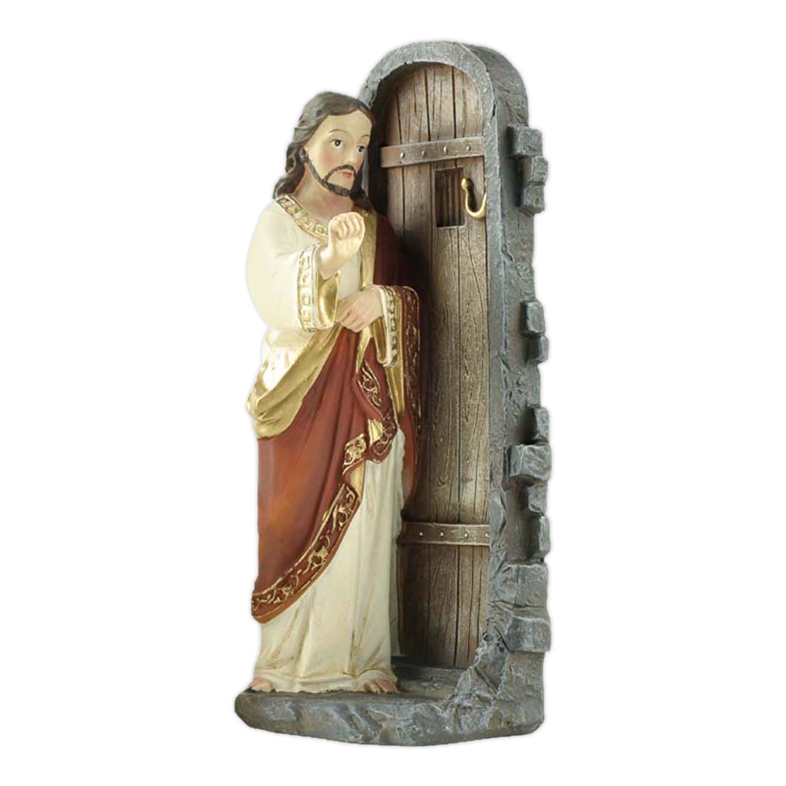European Jesus knocking on the door decorative resin home decoration statue home decoration tools