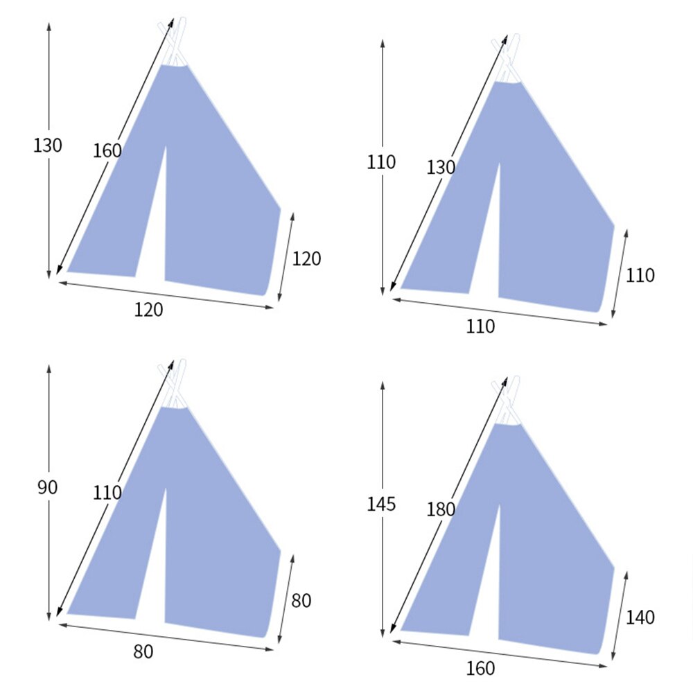 Bambini Tende di Tela Triangolo Tepee Cartone Animato In Uscita Giocattoli Per Bambini Tenda Indoor Per Bambini della Casa del Gioco Portatile Pieghevole Gioco Teepee