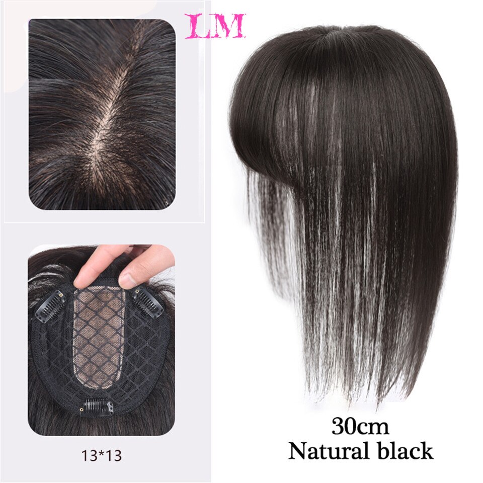 Lm franja invisível cabeça sem emenda cabelo ondinha de água cabelo ar franja cabeça sobrecarga natural invisível substituição capa cabelo branco: BF22-30-2
