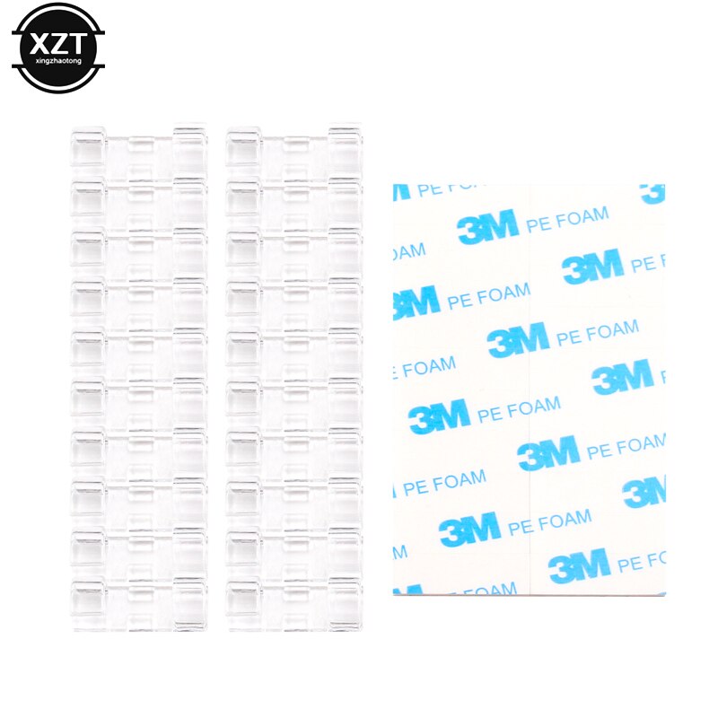 20PC Clasp Desk Cable Winder Earphone Organizer Wire Storage Silicon Adhesive Charger Cable Holder for MP3 Mouse Earphone Clips