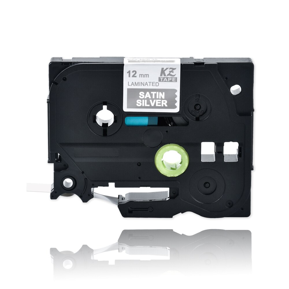 1Pcs Kze 12Mm Multicolor Compatibel Brother Tze-231 Gelamineerd Tze231 Tze 231 Label Tape Tz231 Voor Brother P-Touch printer: white on silver