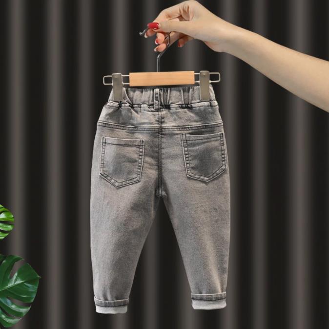 Pantaloni Casual per bambini neonate ragazzi Jeans denim pantaloni elastici per il tempo libero pantaloni in cotone per bambini per abbigliamento per bambini 2 3 4 5 6 anni
