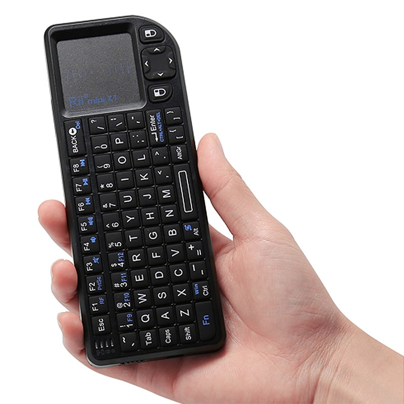 Rii mini  x1 trådløs tastatur mus til touchpad notebook smart tv htpc android
