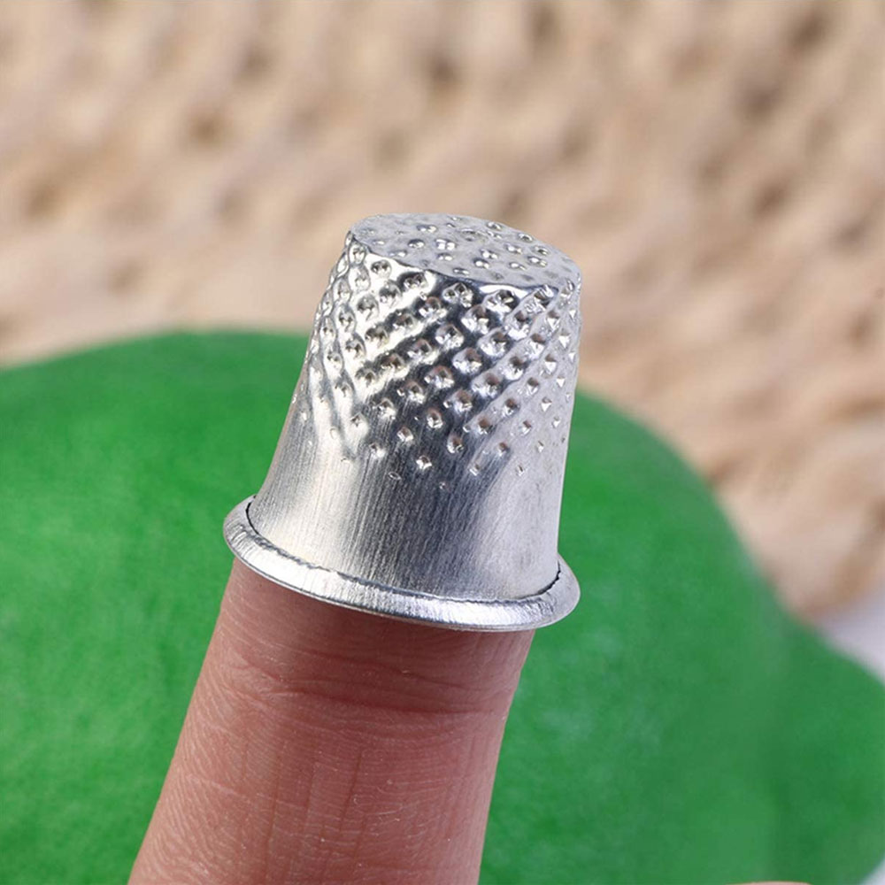 3Pcs ditale ditali per cucire in metallo lavoro manuale sarto cuscino per spille strumento per la protezione delle dita ago mestiere domestico cucire accessori