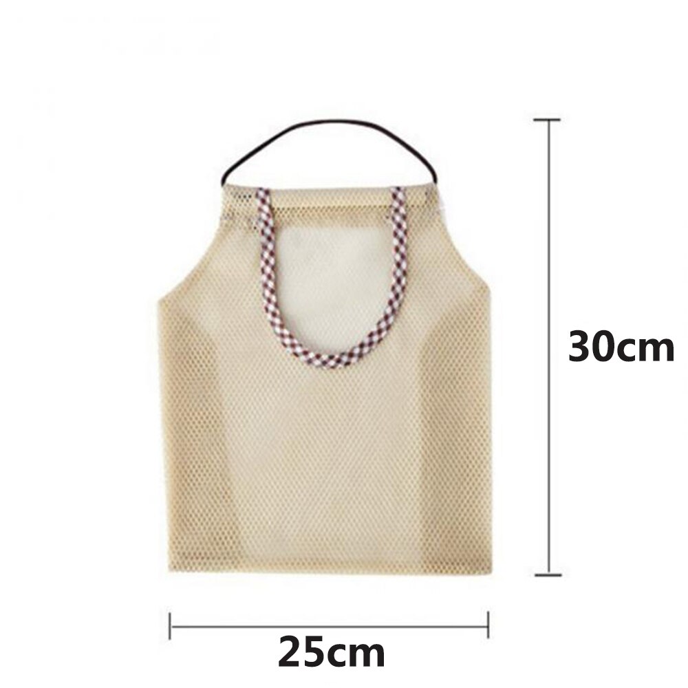 Large Reusable Storage Hanging Mesh Storage Bags Tote Bags for Fruit Veggies Garbage Bag Shopping Basket Kitchen Organization